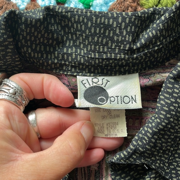 Vintage 80’s Oversized Patterned Shirt. - Picture 6 of 7